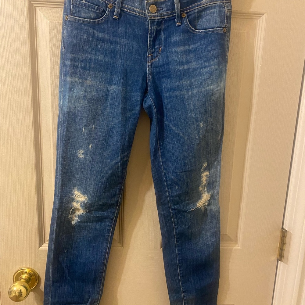 Citizens Of Humanity Indigo s stressed low rise jeans sz-25